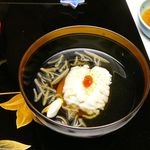 旅亭半水廬 - 【煮物 鱧葛たたき・新蓴菜・花柚子】♫2014/5