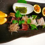 旅亭半水廬 - 【造里 髭剃鯛・生うに・鰹燻し】♫2014/5