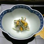 旅亭半水廬 - 【箸休 胡麻和え・五月豆椎茸】2014/5