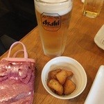 串酒場チチカブ - スーパードライ生ビール：250円(通常350円/19時までに入店のみ)(’14.05月)