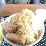 夢を語れ - 小ラーメン、ニンニク、野菜マシマシ、アブラ少な目