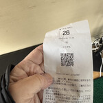 地粉や - 順番待ちの番号紙