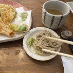 地粉や - 蕎麦を山葵て