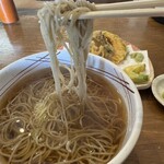 地粉や - 天ぷらそば、蕎麦箸上げ