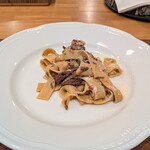 La Stalla - キアニーナ牛のラグーにタリアテッレ。誰かがビステッカを食べたに違いない