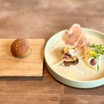 catoe - 前菜3種   自家製パン