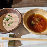 木曽路 - つけだれ、薬味はお好みで