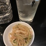 庄司 - 焼酎水割り、お通し