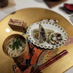 都わすれ - 稲庭うどんと野菜天ぷら