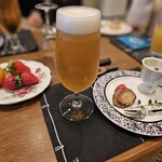 都わすれ - ウェルカムビールサービスとおつまみ