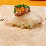 天寿し - 甘鯛、あん肝