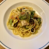 MAIN DINING sereno(THE MARK GRAND HOTEL) - メカジキとちりめんキャベツのスパゲッティーニ