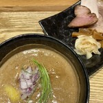 麺屋 周郷 - 煮玉子つけ麺（中）