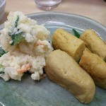季節料理 魚竹 - 玉子焼きとポテサラ