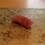 鮨 囃子 - 塩釜3w寝かせ中トロ