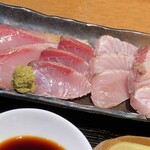 天然魚と七輪焼き 隠れ居酒屋 雑魚や - 明石産寒ブリと幻の明石産トロサワラ