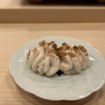 鮨桂太 - 焼き白子にすだちがけ。もう最高❣️
