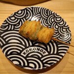 串揚げ かたやま - 九条ネギとあさり