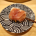 串揚げ かたやま - 和牛コンビーフに生ハムとチーズ