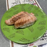 根室花まる - 別注文！炙りトロサーモン焦がし醤油なし！サーモンの脂が口の中で広がります❤️