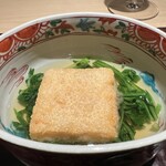 料理屋 稲家 - 松葉ガニの胡麻豆腐