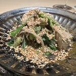 料理屋 稲家 - 【 煮蛤と下仁田こんにゃく 】