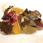 リストランテ ペガソ - May, 2014 かつおのたたきと自家製カラスミのサラダ仕立て