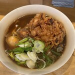 一〇そば - 太そば＋ジャンボゲソ天＋玉子