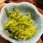 煮込みと鮮魚 酒場セカンド - 薬味のねぎ塩胡麻油^ - ^