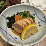 鮮魚 天ぷら すしつま - あん肝ポン酢