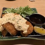 鮮魚 天ぷら すしつま 名古屋広小路店 - サーモンフライ