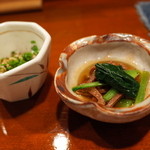 たんや又兵衛 - お通し2品 2014.5.2ｘ