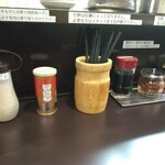 徳島ラーメン 麺王 - 卓上(2024.12.14)