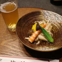 日本料理 梅林 - きのこ菊花和え