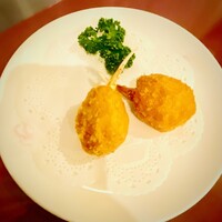 華正樓 新館 - 蟹⽖⾁の揚げ物