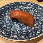 うを徳 - 戸井産中トロのにぎり