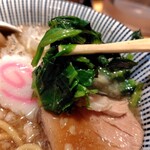 麺家 たけ田 - ほうれん草