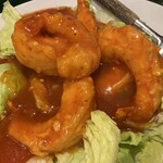 百香亭 - エビチリソース・干虾(税込1480円)