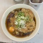 常盤軒 - かき揚げ天玉そば