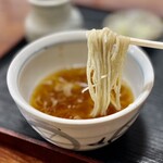 夕づる - 蕎麦つゆを加えていただきます♡
