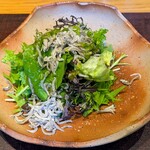 わたべ - 水菜とじゃこのサラダ