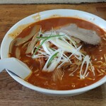 かとうらーめん - 激辛らーめん(大盛)…本当に強敵❗ドロッと、スゲー辛い…。