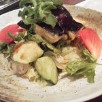 竹之内 - 水茄子のサラダ　リッチに大きく裂いたかの如く大切り水茄子ですね