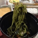 串かつ あーぼん - 茶そば-とろろ、ワサビ、ナメコ-