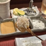 串かつ あーぼん - 里芋と毛ガニ