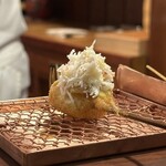 串かつ あーぼん - 里芋と毛ガニ