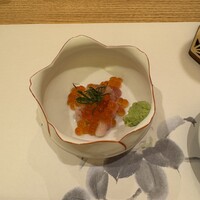 銀座 鮨 たじま - いくらネギトロ甘エビ