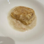 リストランテ ハラシマ - 寒鱈セモリナ衣　ずわい蟹とかぶのズッパ