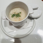 リストランテ ハラシマ - 穴道湖しじみと冬瓜のチャウダー
