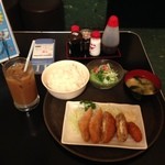 カラオケオンステージ - 201406  オンステージ  ★ミックスフライ定食（600円）★勢揃い＼(^o^)／